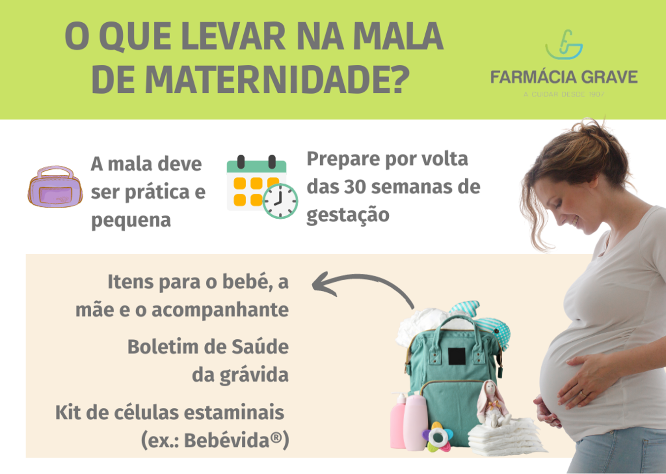 O que levar na Mala de Maternidade?